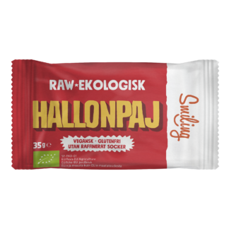 Raw-ekologisk hallonpaj från Smiling